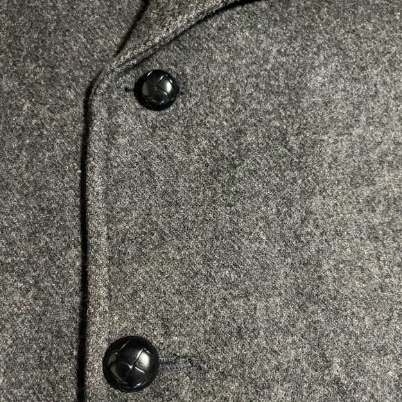 Vtg royal coachman Thinsulate 3M 3 button charcoal gray coat wool blend 56R - Picture 7 of 14